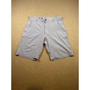 Druh Mens Golf Shorts Light Blue Flat Front Performance Size 32